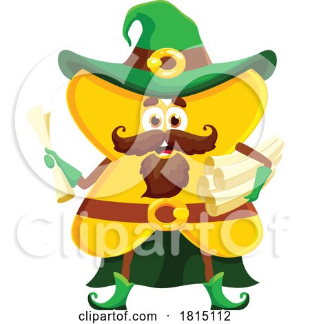 Halloween Wizard Multiplication Math Mascot Clipart by Vector Tradition SM