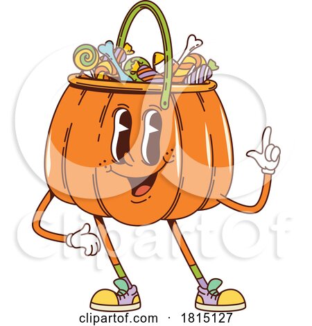 Candy Bucket Halloween Clipart by Vector Tradition SM