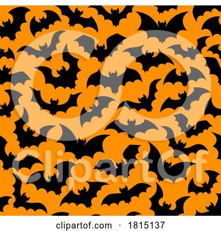 Halloween Bat Background Clipart by Vector Tradition SM