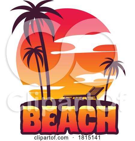 Tropical Beach Travel Design by Vector Tradition SM