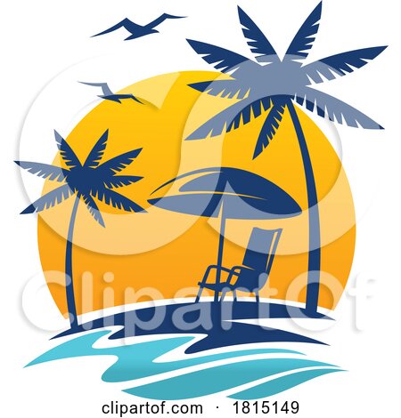 Tropical Beach Travel Design by Vector Tradition SM