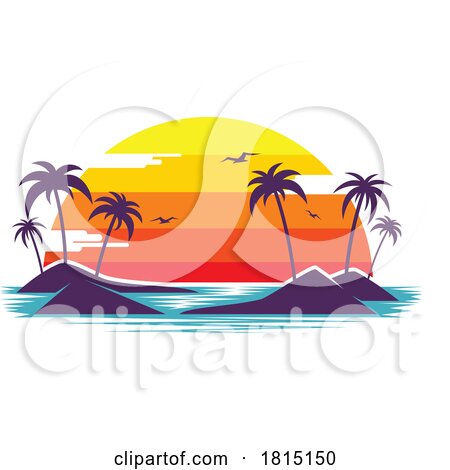 Tropical Beach Travel Design by Vector Tradition SM