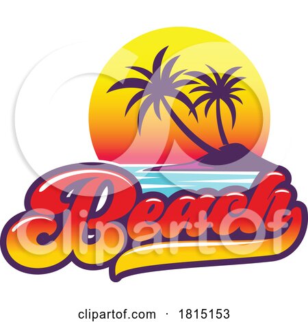 Tropical Beach Travel Design by Vector Tradition SM