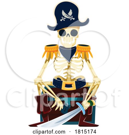 Pirate Skeleton Clipart by Vector Tradition SM