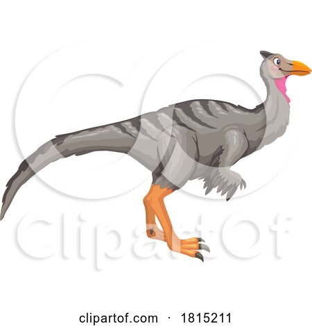 Pelecanimimus Dinosaur Bird Clipart by Vector Tradition SM