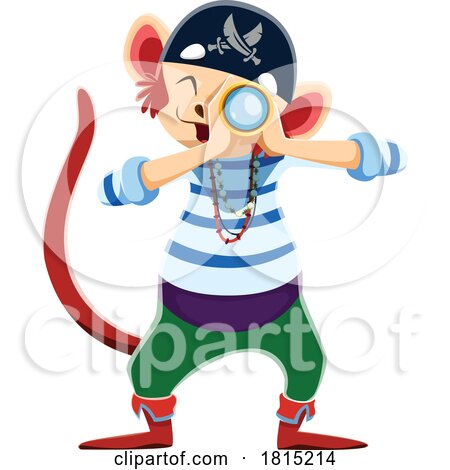 Monkey Pirate Clipart by Vector Tradition SM