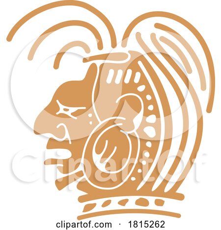 Aztec Chief Totem Clipart by Vector Tradition SM