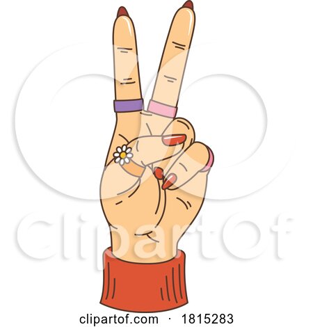 Peace Sign Hand Clipart by Vector Tradition SM