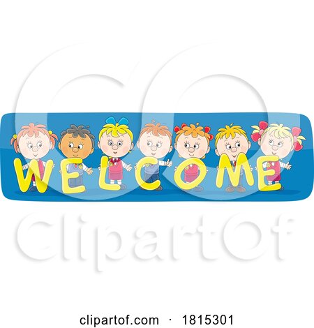 Cartoon Children Going Back to School Clipart by Alex Bannykh