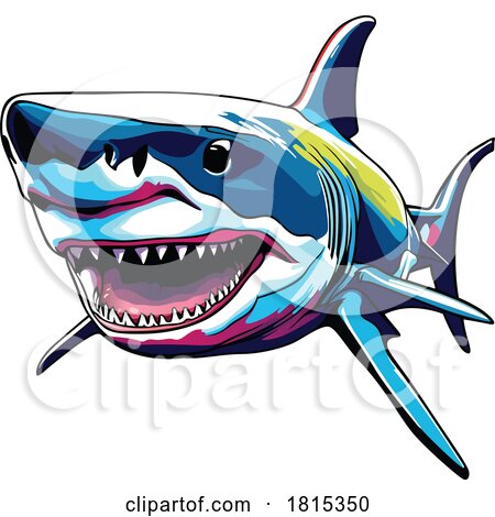 Colorful Shark Clipart by dero