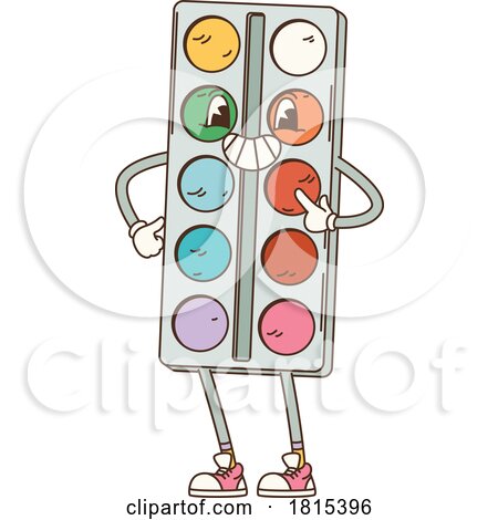 Paint School Mascot Clipart by Vector Tradition SM