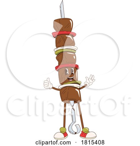 Kebab Mascot Clipart by Vector Tradition SM