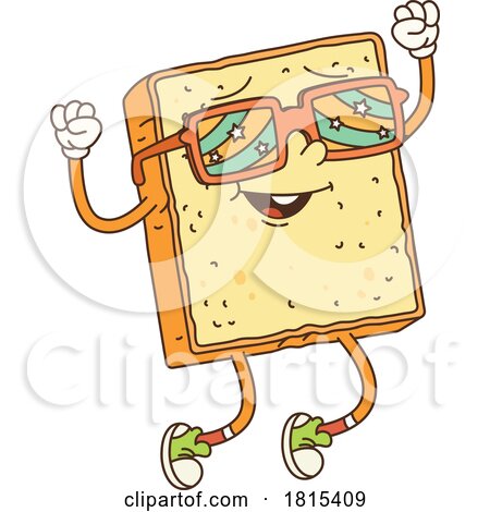 Sliced Bread Mascot Clipart by Vector Tradition SM