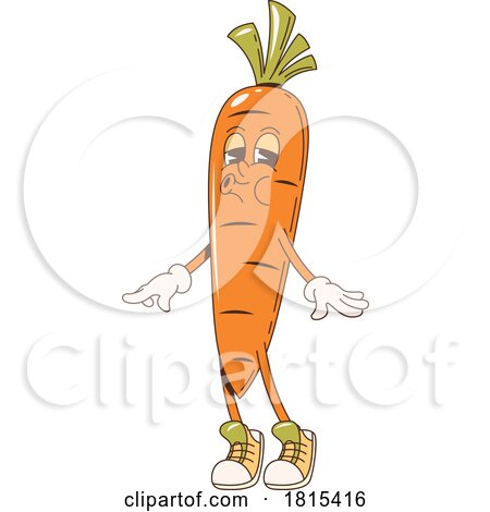 Carrot Mascot Clipart by Vector Tradition SM