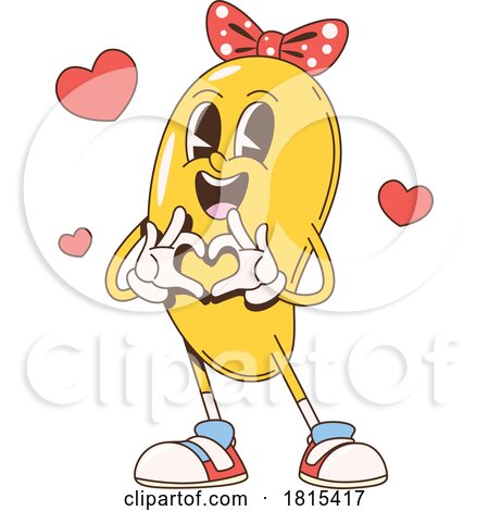 Mango Mascot Clipart by Vector Tradition SM