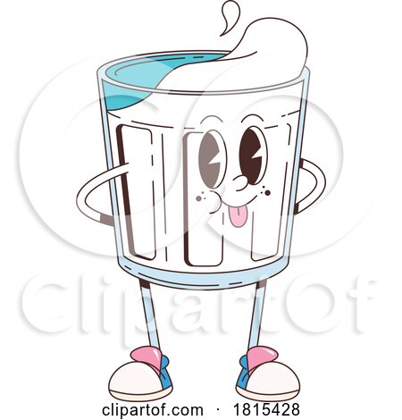 Milk Mascot Clipart by Vector Tradition SM