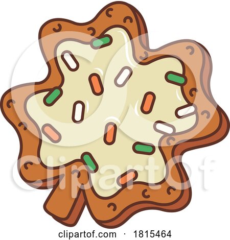 St Patricks Day Shamrock Cookie Clipart by Vector Tradition SM