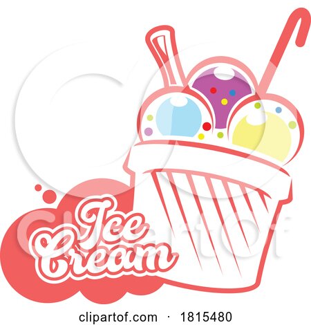 Ice Cream Logo Clipart by Vector Tradition SM