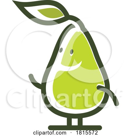 Waving Avocado Clipart by Vector Tradition SM