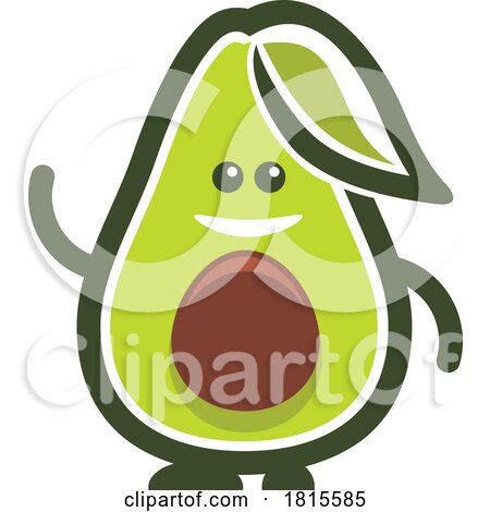 Waving Avocado Clipart by Vector Tradition SM