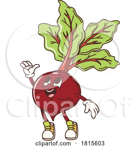 Beet Mascot Clipart by Vector Tradition SM