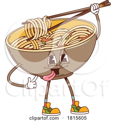 Noodles Mascot Clipart by Vector Tradition SM