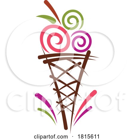 Ice Cream Logo Clipart by Vector Tradition SM