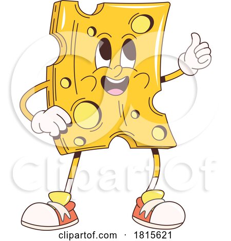 Cheese Mascot Clipart by Vector Tradition SM