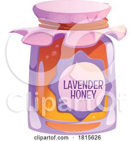 Lavender Honey Jar Clipart by Vector Tradition SM