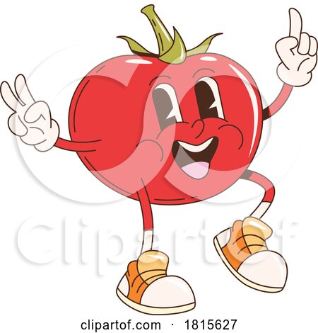 Tomato Food Mascot Clipart by Vector Tradition SM