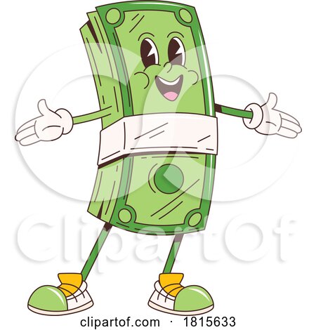 Cash Money Financial Mascot Clipart by Vector Tradition SM