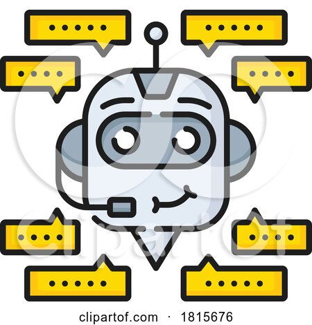 Chat Bot Clipart by Vector Tradition SM