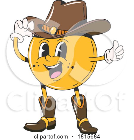 Cowboy Emoticon Clipart by Vector Tradition SM