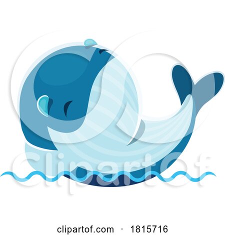 Happy Whale Clipart by Vector Tradition SM