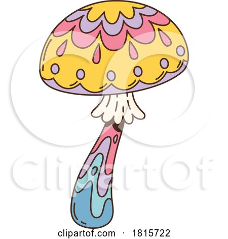 Colorful Mushroom Clipart by Vector Tradition SM