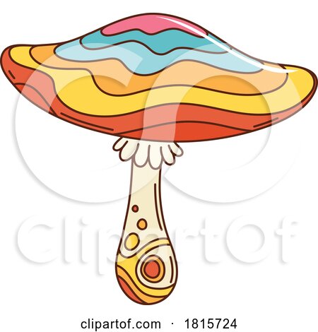 Colorful Mushroom Clipart by Vector Tradition SM