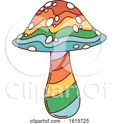 Colorful Mushroom Clipart by Vector Tradition SM