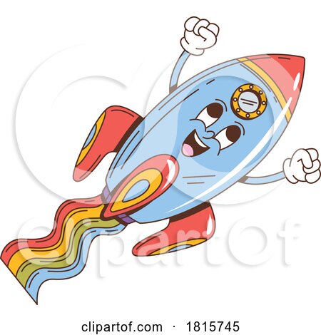 Rocket Mascot Clipart by Vector Tradition SM