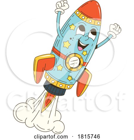 Rocket Mascot Clipart by Vector Tradition SM