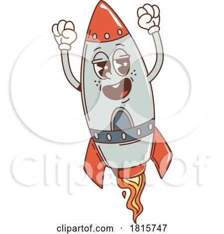 Rocket Mascot Clipart by Vector Tradition SM