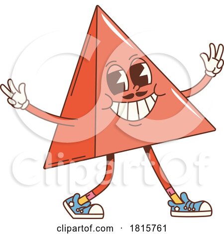 Pyramid or Triangle Mascot Clipart by Vector Tradition SM