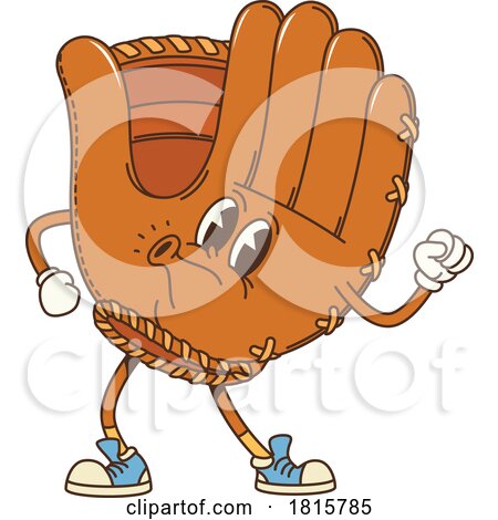 Baseball Glove Mascot Clipart by Vector Tradition SM