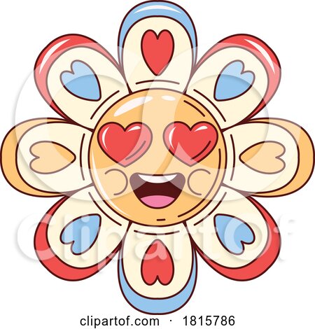 Love Flower Mascot Clipart by Vector Tradition SM