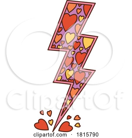 Heart Lightning Bolt Clipart by Vector Tradition SM