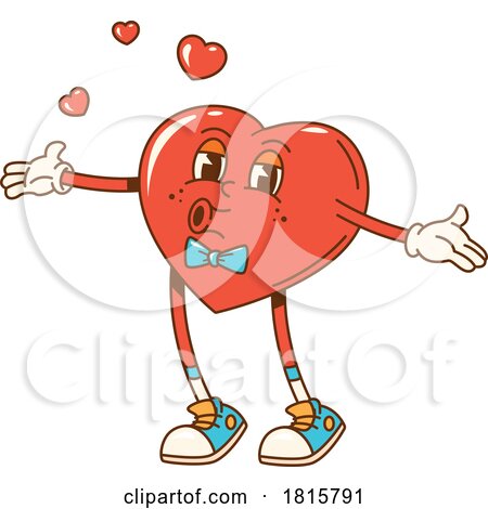 Love Heart Mascot Clipart by Vector Tradition SM