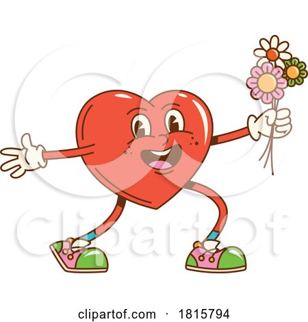 Love Heart Mascot Clipart by Vector Tradition SM