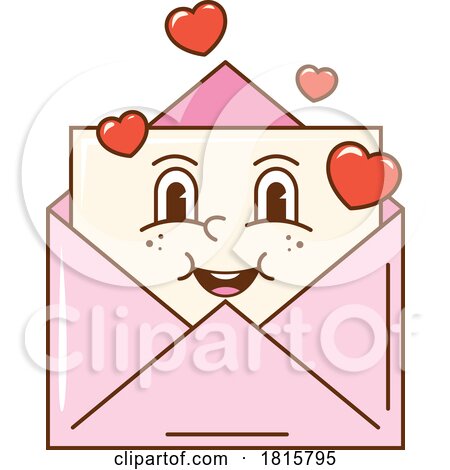 Love Letter Mascot Clipart by Vector Tradition SM