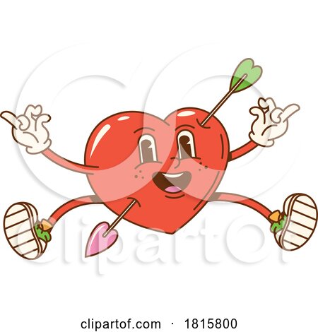 Love Heart Mascot Clipart by Vector Tradition SM