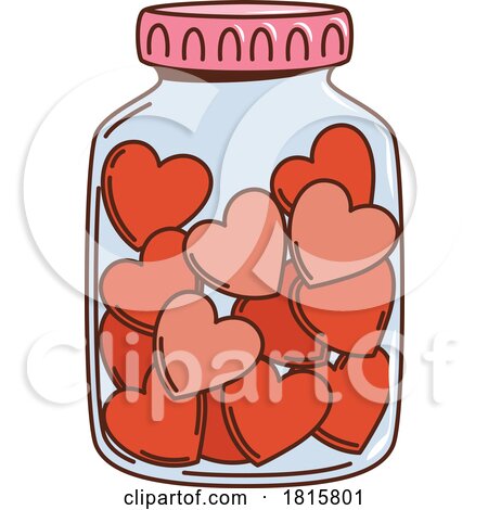 Jar of Hearts Clipart by Vector Tradition SM