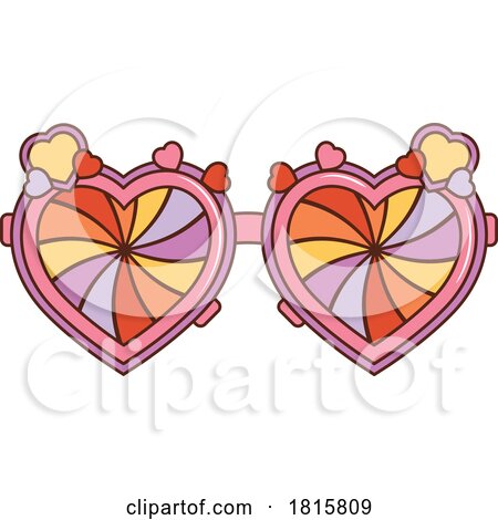 Heart Glasses Clipart by Vector Tradition SM